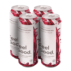 Feel Good Sparkling THC Wine - 4 Pack